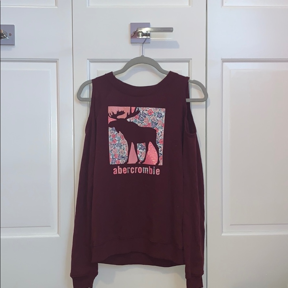 maroon off the shoulder top